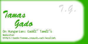 tamas gado business card